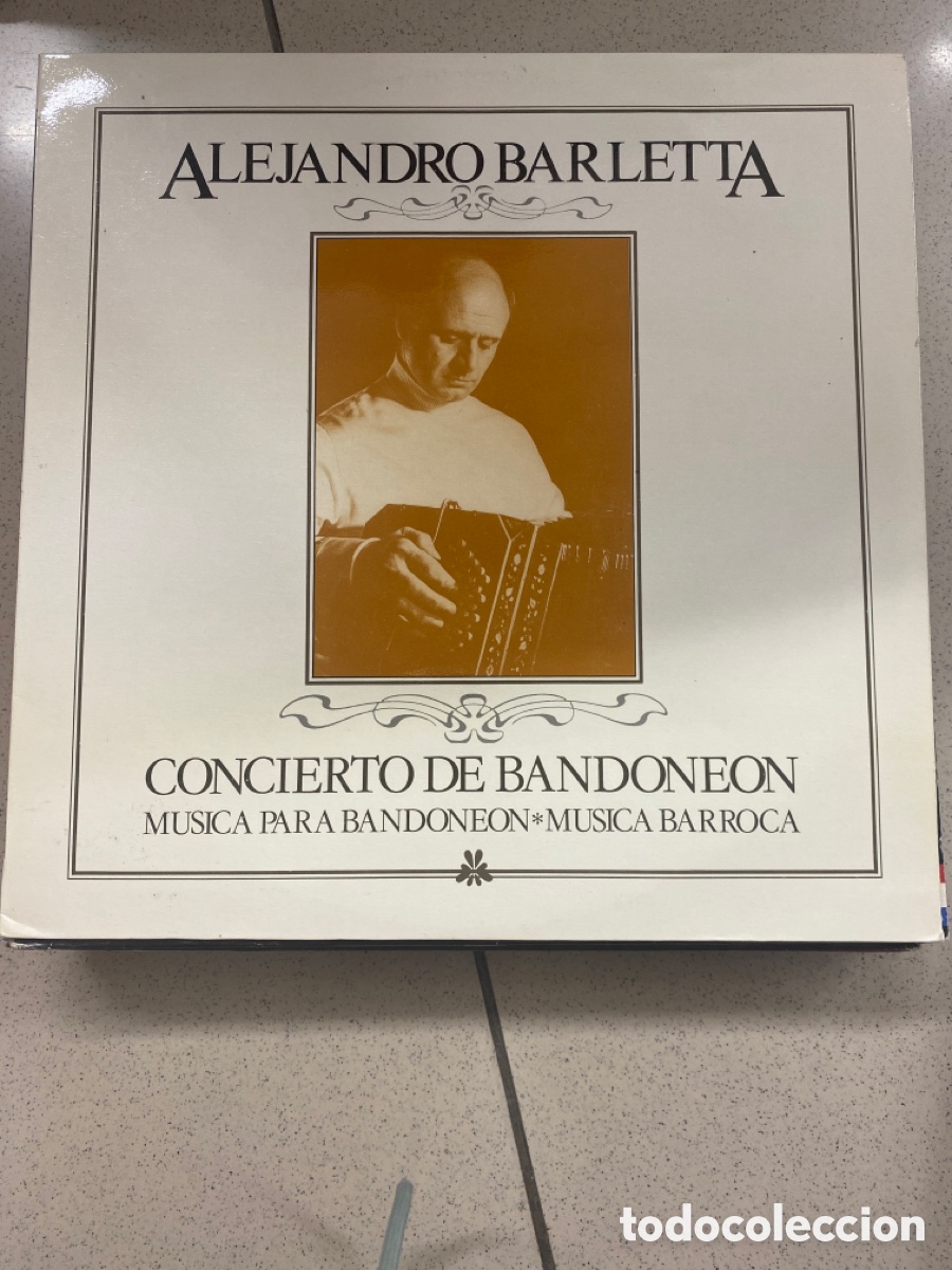Discos de vinilo: ALEJANDRO BARLETTA - CONCIERTO DE BANDONEON - MUSICA BARROCA LP SPAIN 1988 RARO