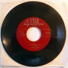 Discos de vinilo: EDDIE MILLER & HIS BAND. PATTY CAKE MAN/ YOU WALKED AWAY. 4 STAR, USA 1956 SINGLE. Lote 403088359
