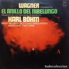 Discos de vinilo: KARL BOHM ORQ BAYREUTH WAGNER EL ANILLO DEL NIBELUNGO LP. Lote 403103319