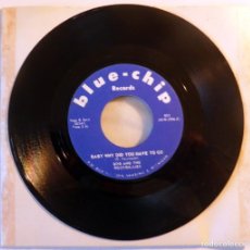 Discos de vinilo: BOB AND THE ROCKBILLIES. YOUR KIND OF LOVE/ BABY WHY DID YOU HAVE TOGO. BLUE-CHIP USA 1958 RE SINGLE. Lote 403106964