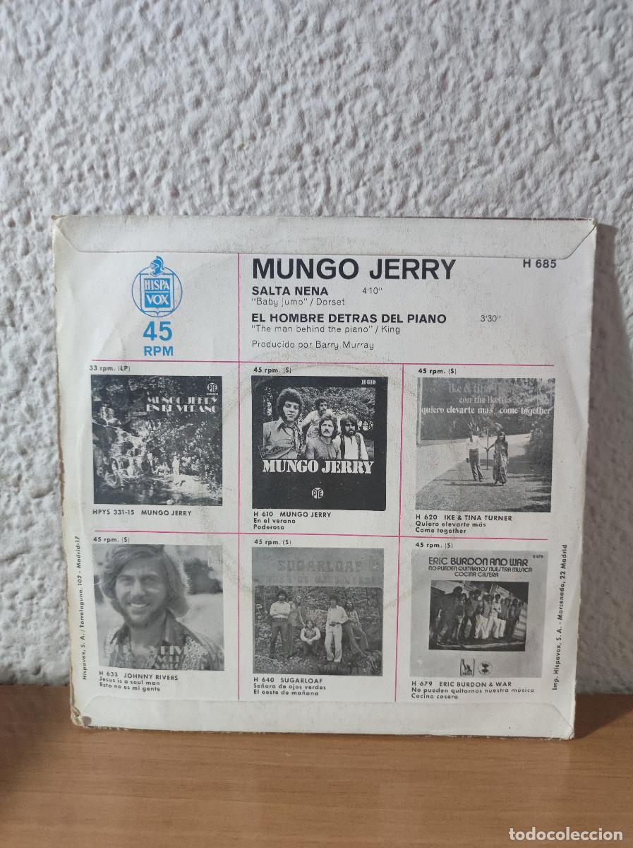 Discos de vinilo: Mungo Jerry &ndash; Salta Nena - Foto 2