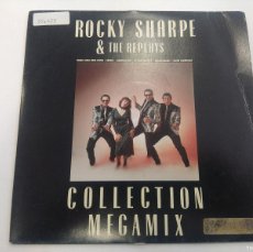 Discos de vinilo: ROCKY SHARPE AND THE REPLAYS/COLLECTION MEGAMIX/SINGLE PROMOCIONAL.. Lote 403195399