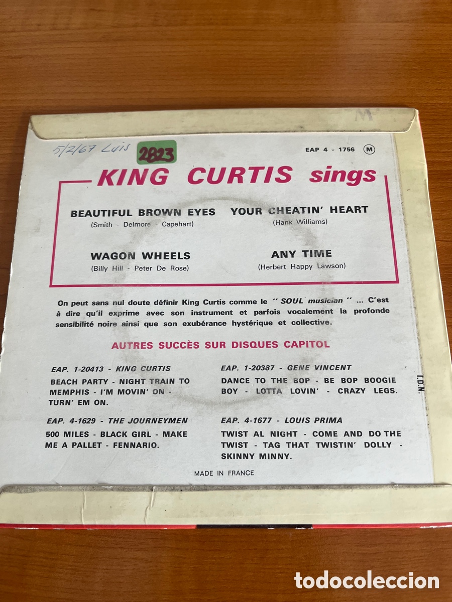 Discos de vinilo: King Curtis - Beautiful Brown Eyes - Foto 2
