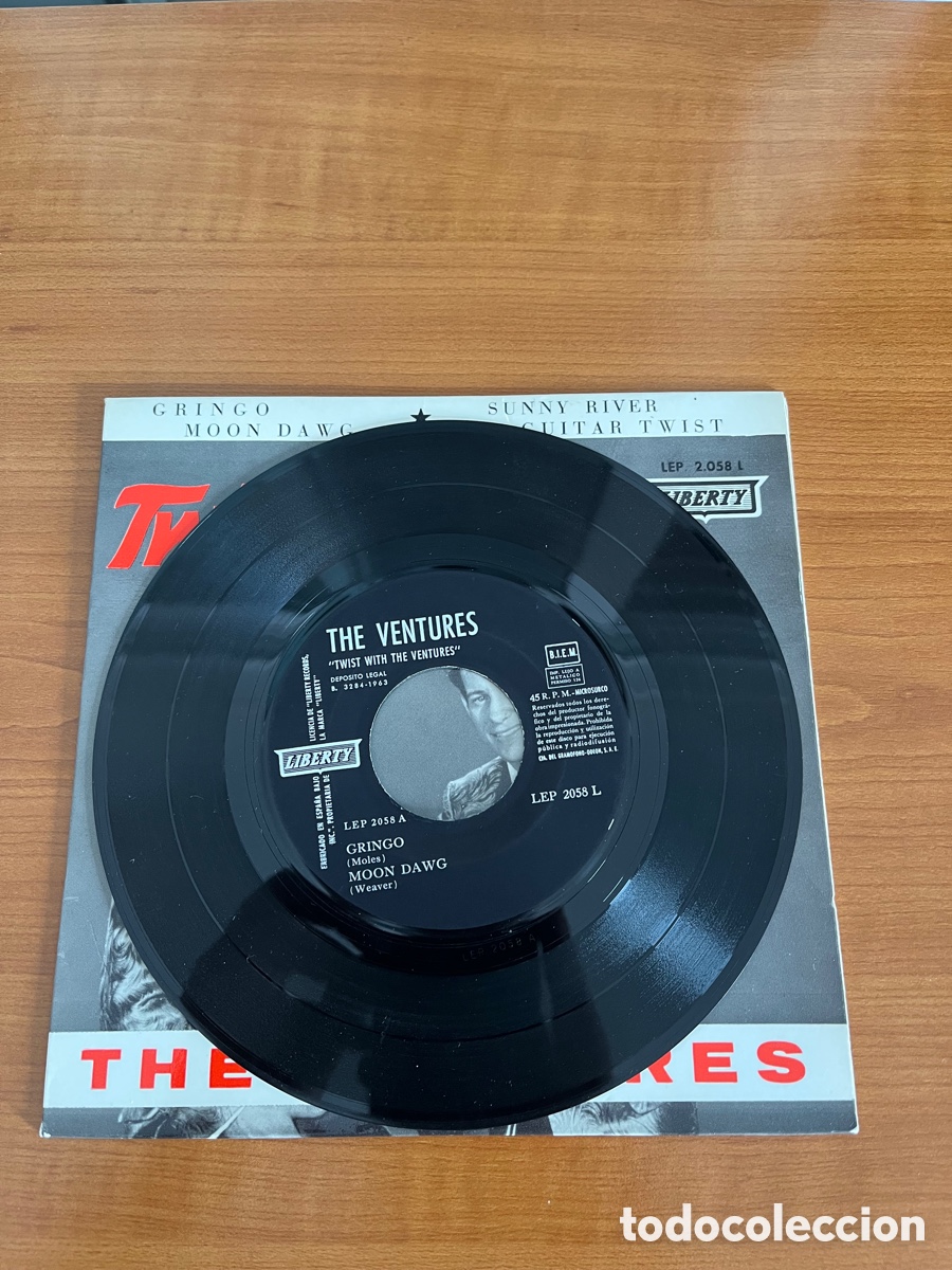 Discos de vinilo: The Ventures - Twist with the ventures - Foto 3