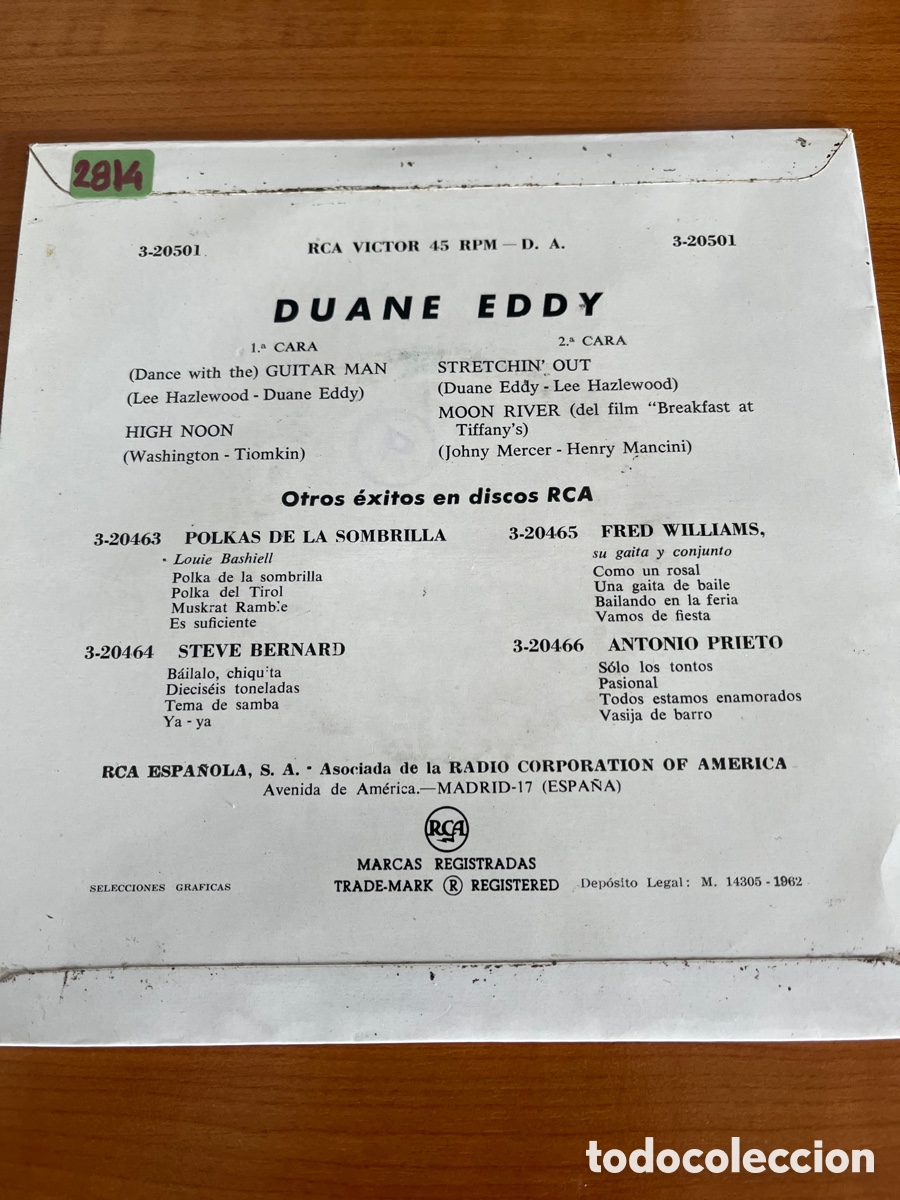 Discos de vinilo: Duane Eddy - Guitar Man - Foto 2