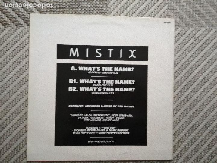 Discos de vinilo: Mistix &lrm;&ndash; Whats The Name, 1988 - Foto 3