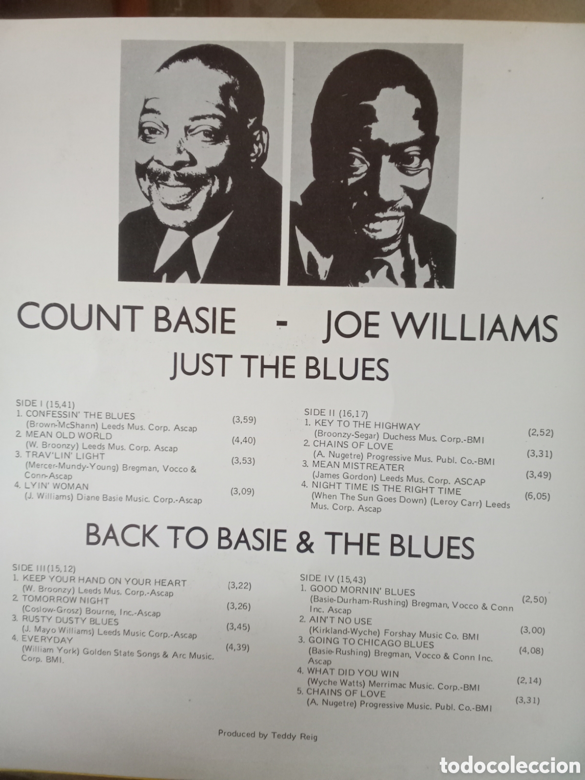 Discos de vinilo: COUNT BASIE - JOE WILLIAMS Doble LP 1982 MARFER Spain - Foto 2