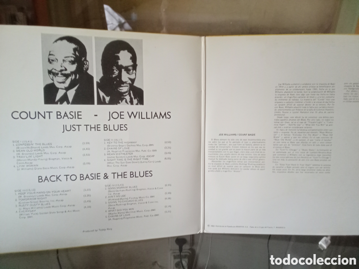 Discos de vinilo: COUNT BASIE - JOE WILLIAMS Doble LP 1982 MARFER Spain - Foto 6