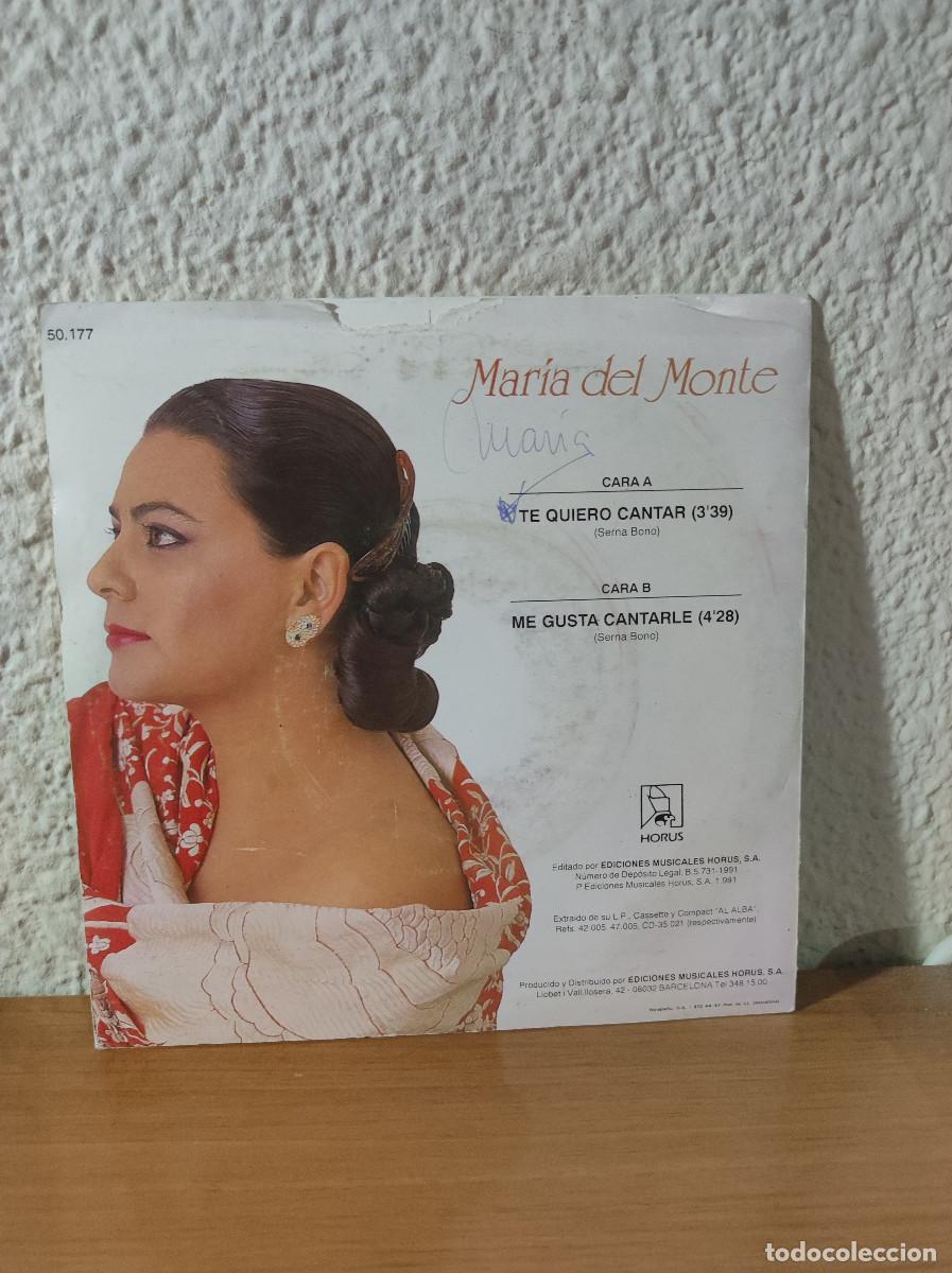Discos de vinilo: Mar&iacute;a Del Monte &ndash; Te Quiero Cantar - Foto 2