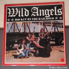 Discos de vinilo: WILD ANGELS ” ROCKIN' ON THE RAILROAD ” LP VEMSA REF. VLP-294 EDICIÓN ESPAÑOLA 1988. Lote 403251744