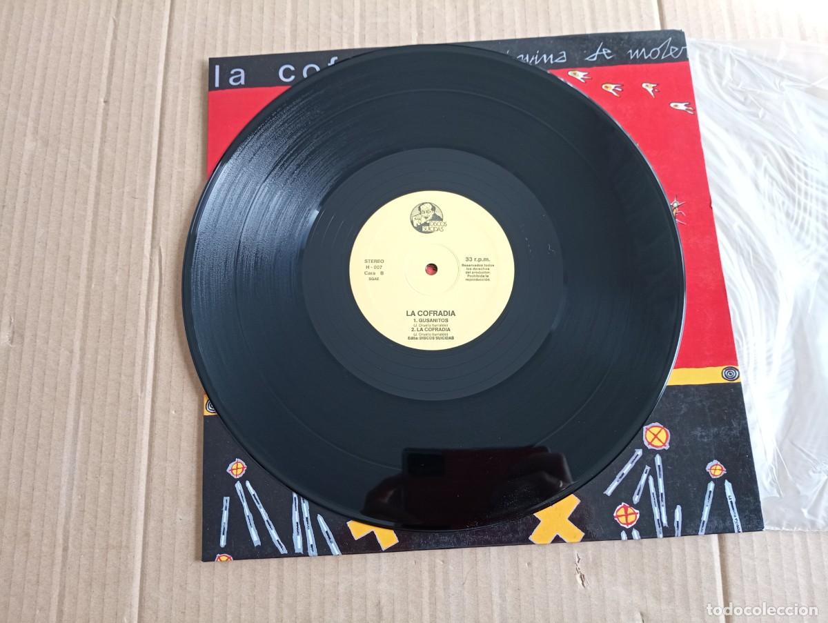 Discos de vinilo: LA COFRADIA - MAQUINA DE MOLER MINI LP 1989 - Foto 2