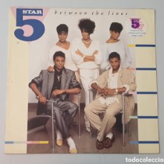 Discos de vinilo: LP 5 STAR / FIVE STAR - BETWEEN THE LINES (UK - TENT - 1987) SOUL DISCO. Lote 403270604