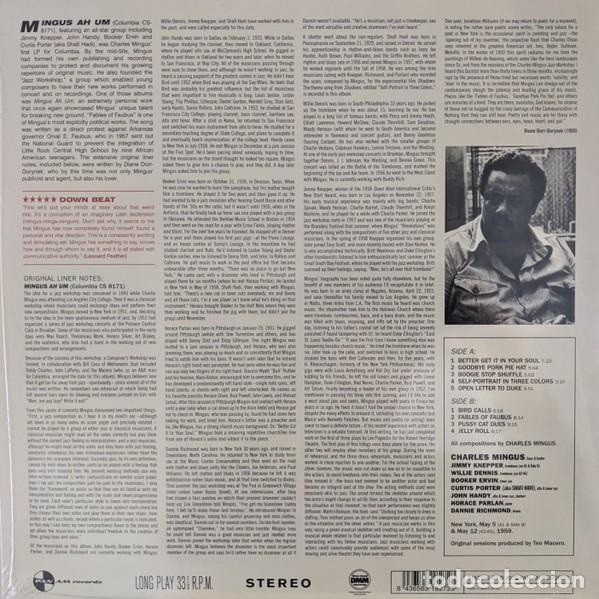 Discos de vinilo: Charles Mingus &ndash; Mingus Ah Um LP - Foto 2