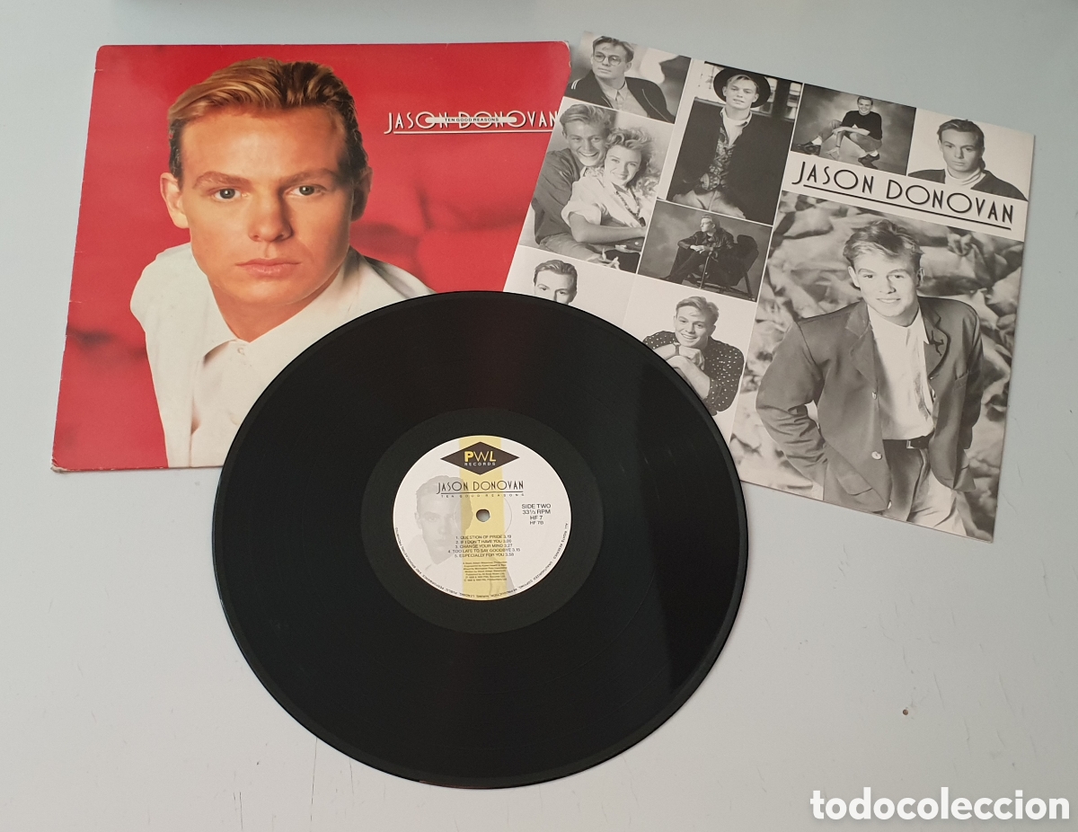 Discos de vinilo: LP JASON DONOVAN - The Good Reasons (UK - PWL - 1989) Aussie Synth-Pop Vocal - Foto 3