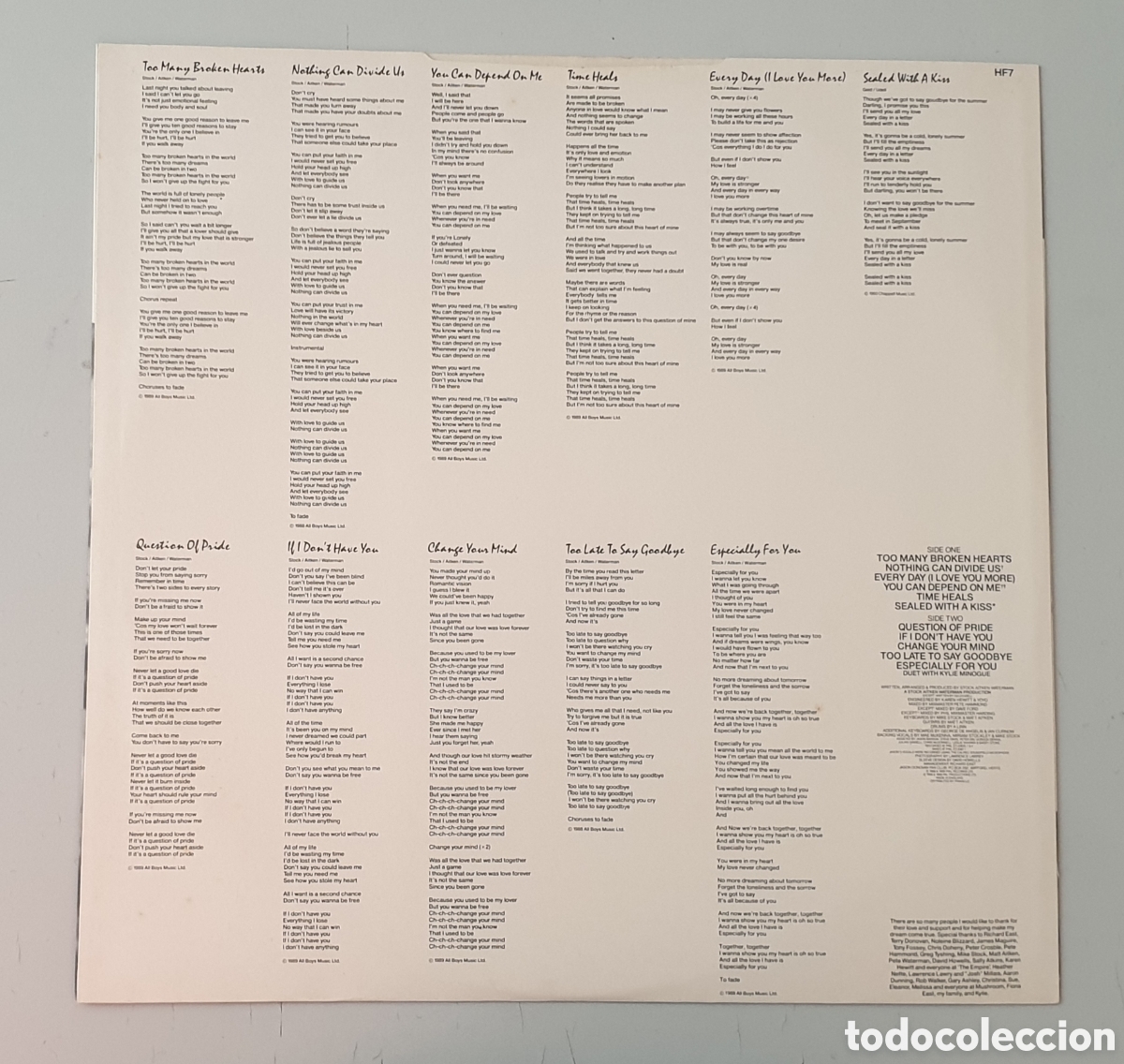 Discos de vinilo: LP JASON DONOVAN - The Good Reasons (UK - PWL - 1989) Aussie Synth-Pop Vocal - Foto 12
