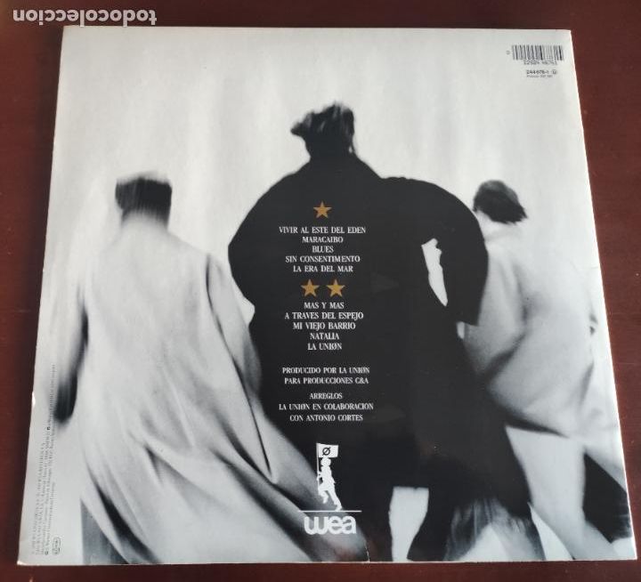 Discos de vinilo: LA UNION VIVIR AL ESTE DEL EDEN - LP - 1988 - Foto 2
