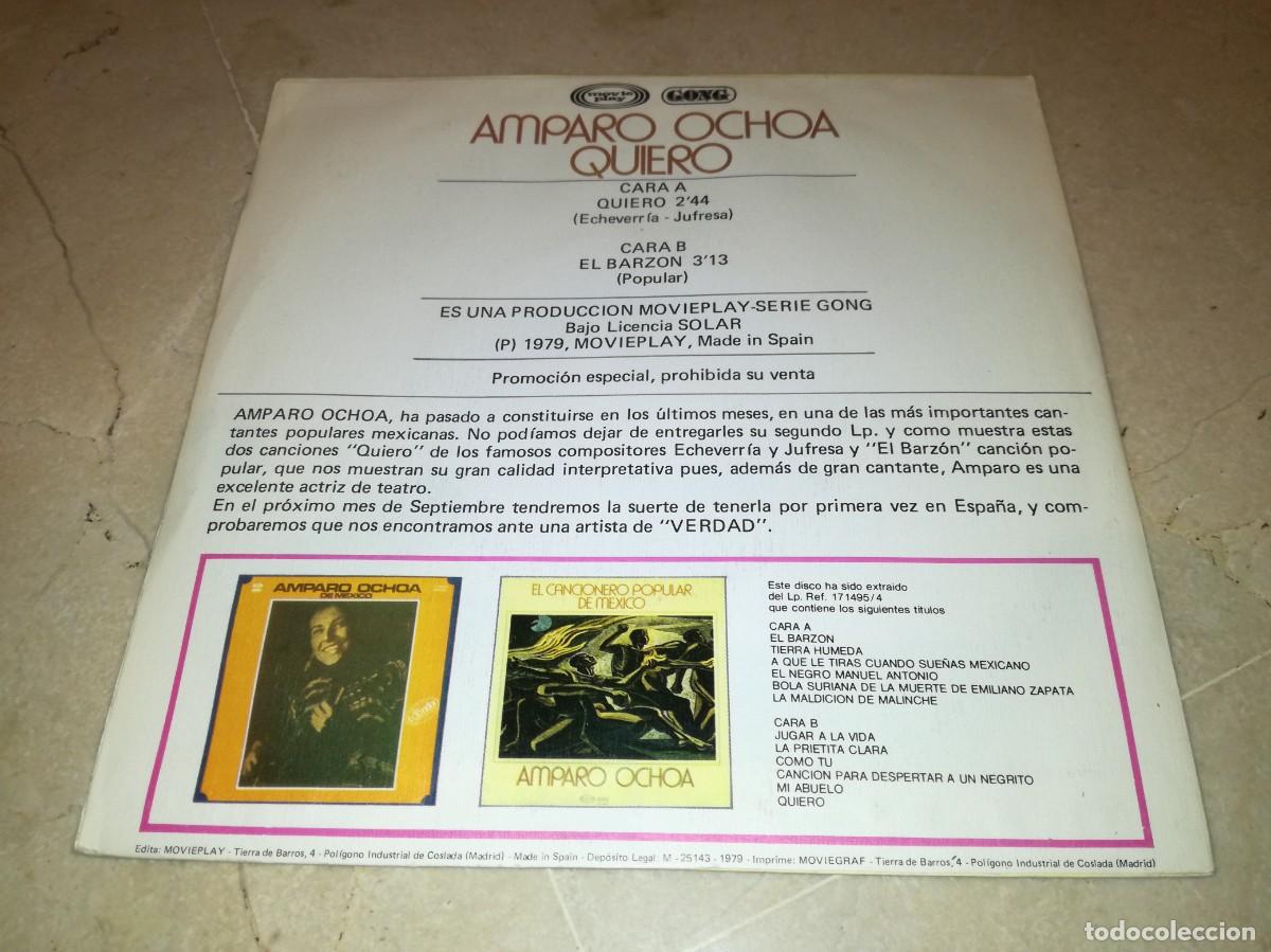 Discos de vinilo: AMPARO OCHOA-QUIERO - Foto 2