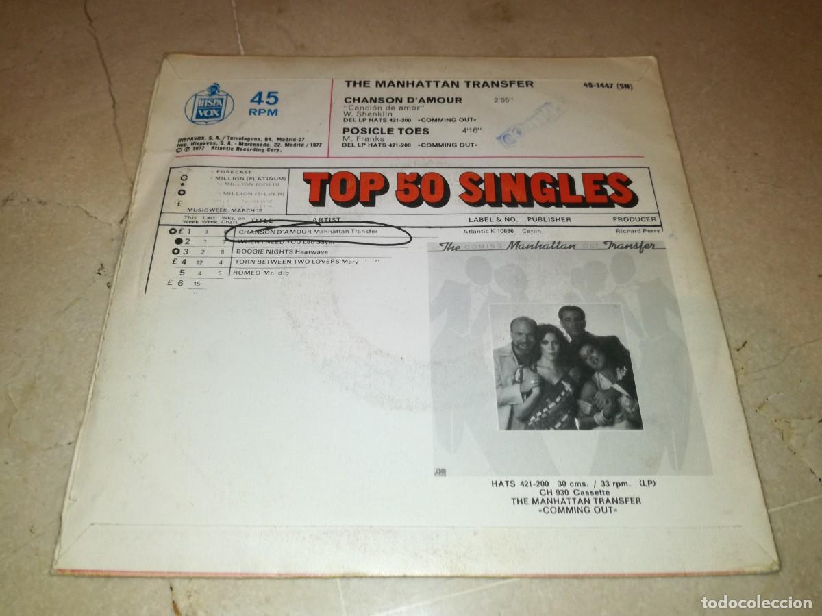 Discos de vinilo: THE MANHATTAN TRANSFER-CHANSON D&acute;AMOUR - Foto 2