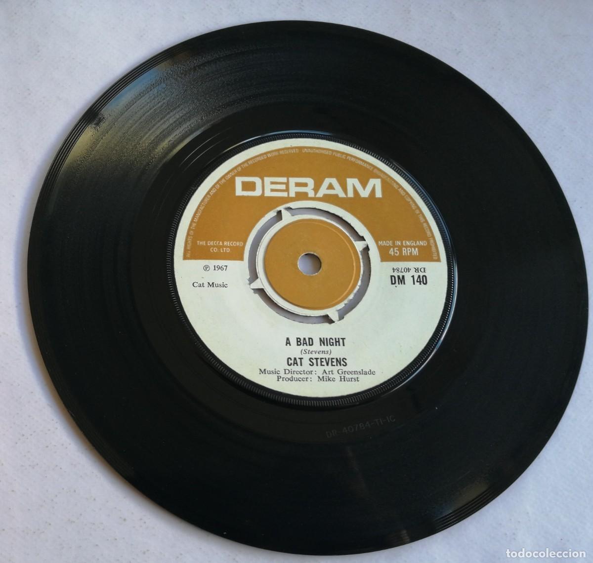 Discos de vinilo: Cat Stevens, A Bad Night, Deram DM 140, UK - Foto 4