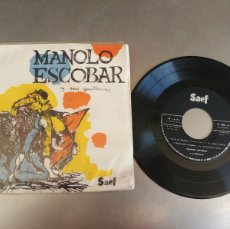 Discos de vinilo: MANOLO ESCOBAR-EP PINCELES ESPAÑOLES +3-SAEF 1959. Lote 403342814