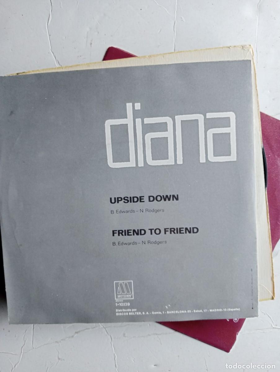 Discos de vinilo: Diana Ross - Upside Down (7&rdquo;, Single, Mono) 1980 - Foto 2