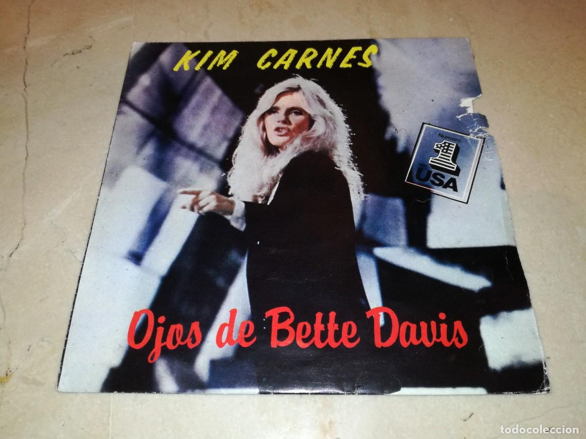 Discos de vinilo: KIM CARNES-OJOS DE BETTE DAVIS - Foto 1