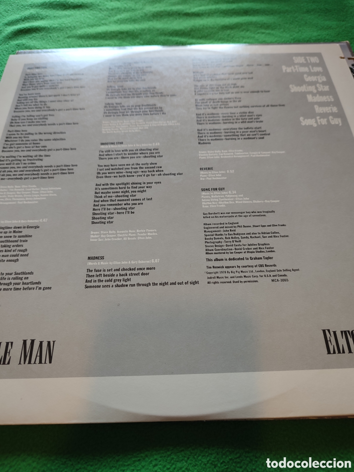 Discos de vinilo: Elton John - A single Man - Foto 4