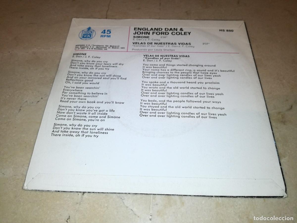 Discos de vinilo: ENGLAND DAN & JOHN FORD COLEY-SIMONE - Foto 2