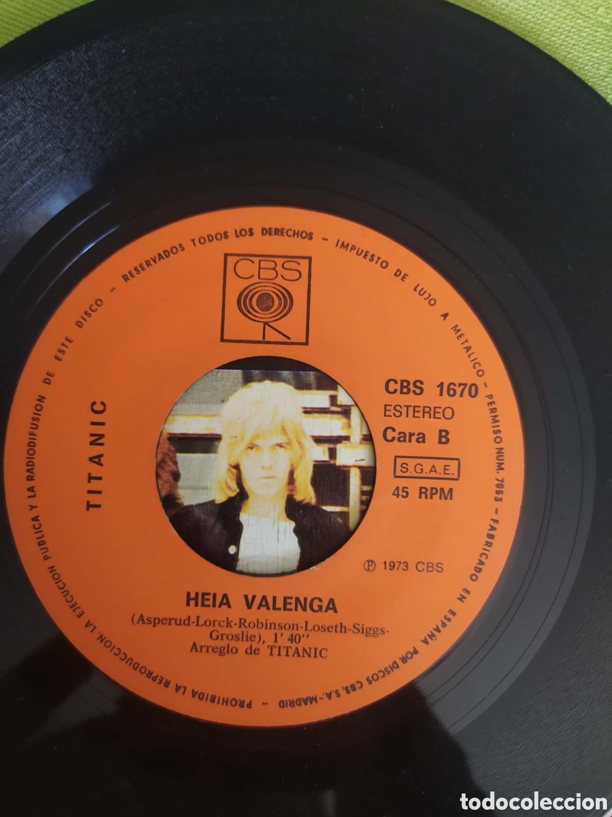 Discos de vinilo: Single Titanic. Richmond express / Heia Valenga - Foto 4