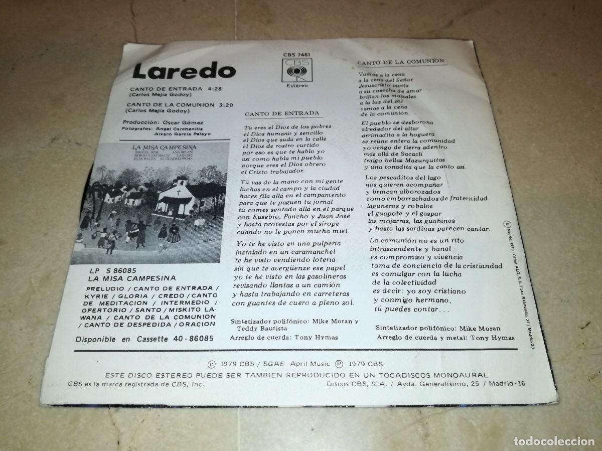 Discos de vinilo: LAREDO-CANTO DE ENTRADA - Foto 2