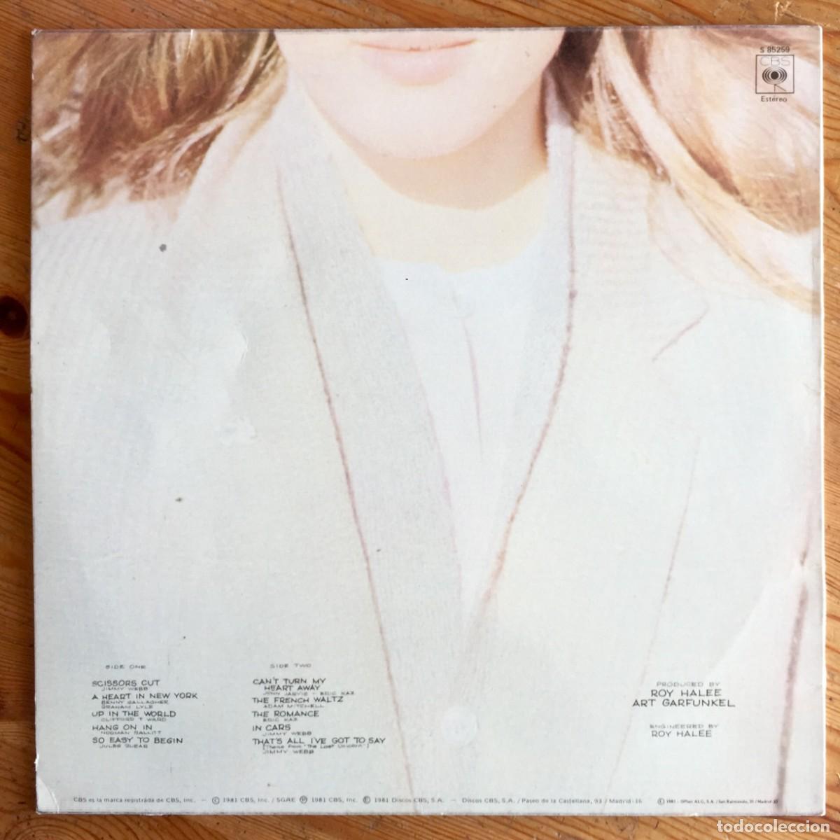 Discos de vinilo: ART GARFUNKEL : SCISSORS CUT [CBS - ESP 1981] LP - Foto 2