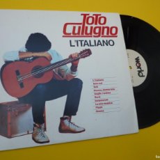 Discos de vinilo: LP TOTO CUTUGNO - L´ITALIANO - PORTUGAL PRESS - 615607 (EX++/EX+) 3. Lote 403409194