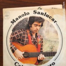 Discos de vinilo: SINGLE - MANOLO SANLUCAR - CABALLO NEGRO / LOS FANTASMAS DE LA GUERRA - CBS - MADRID 1975. Lote 403413914
