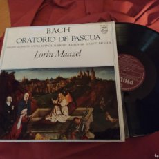 Discos de vinilo: BACH LP ORATORIO DE PASCUA LORIN MASZEL PHILIPS VER FOTOS. Lote 403427314
