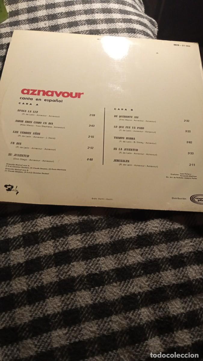 Discos de vinilo: Aznavour en espa&ntilde;ol - Foto 2