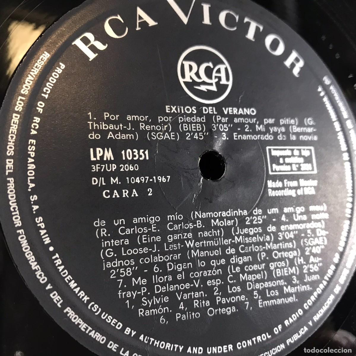 Discos de vinilo: Various ● &Eacute;xitos Del Verano ● Vinyl, LP, Compilation SPAIN 1967 - Foto 13