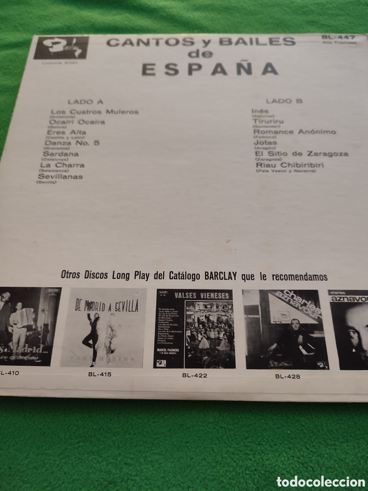 Discos de vinilo: Los Bimbos - Cantos y Bailes de Espa&ntilde;a - Foto 2