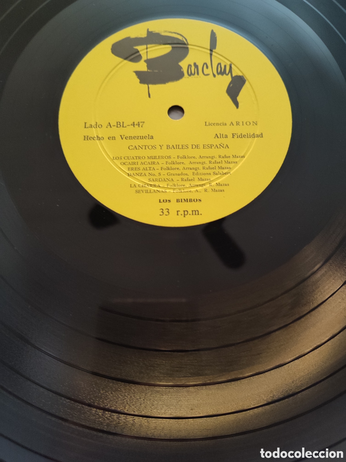 Discos de vinilo: Los Bimbos - Cantos y Bailes de Espa&ntilde;a - Foto 3