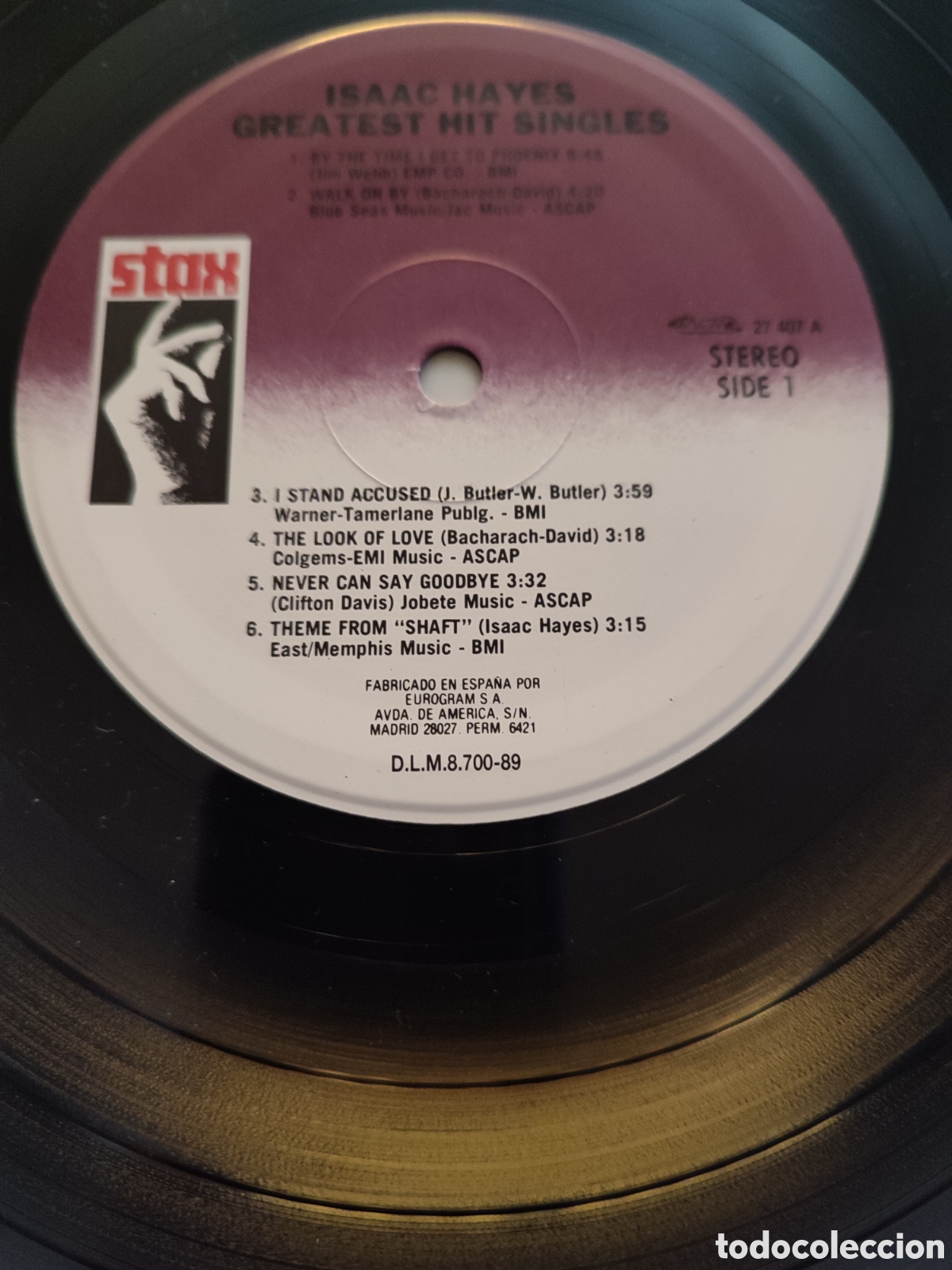 Discos de vinilo: Isaac Hayes - Greatest hit singles - Foto 3