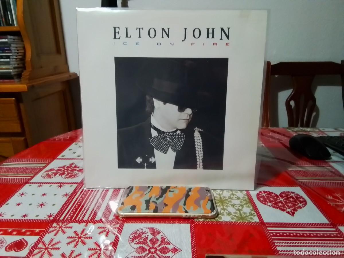 Discos de vinil: Elton John &ndash; Ice On Fire / LP VINYL 1985 GERMANY (SOFT ROCK, BALLAD). M/NM