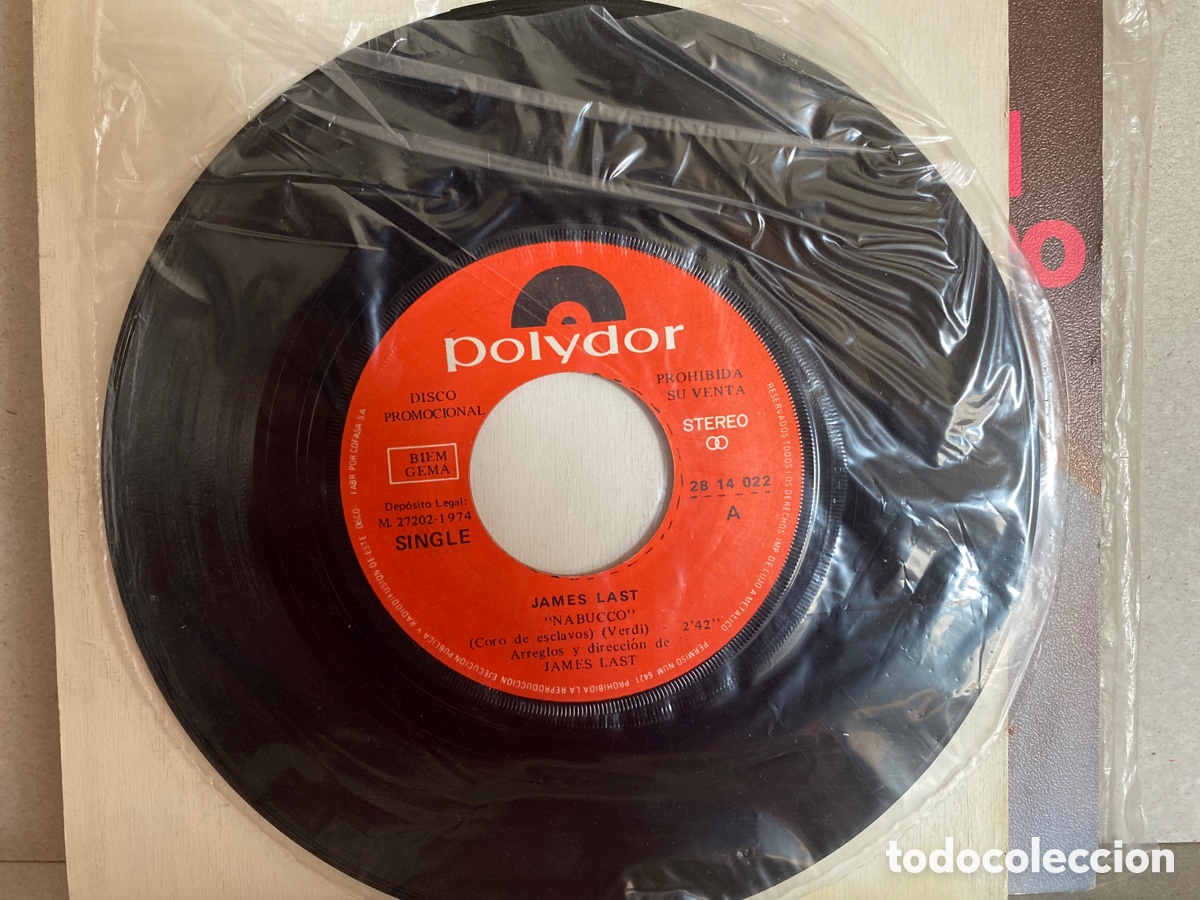 Discos de vinilo: James Last - Nabucco (7&rdquo;, Single) Promo - Foto 1