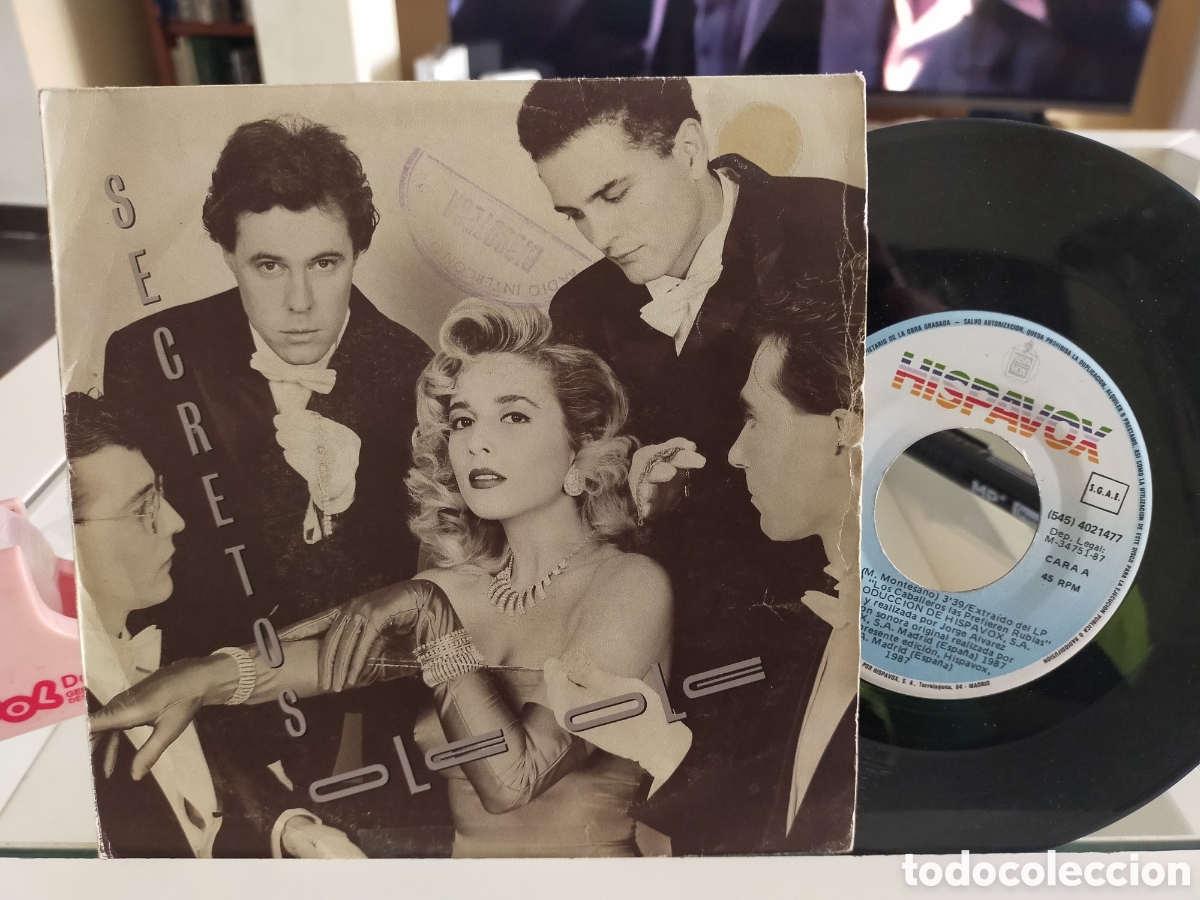 Discos de vinilo: Ole ole single secretos 1987 - Foto 1