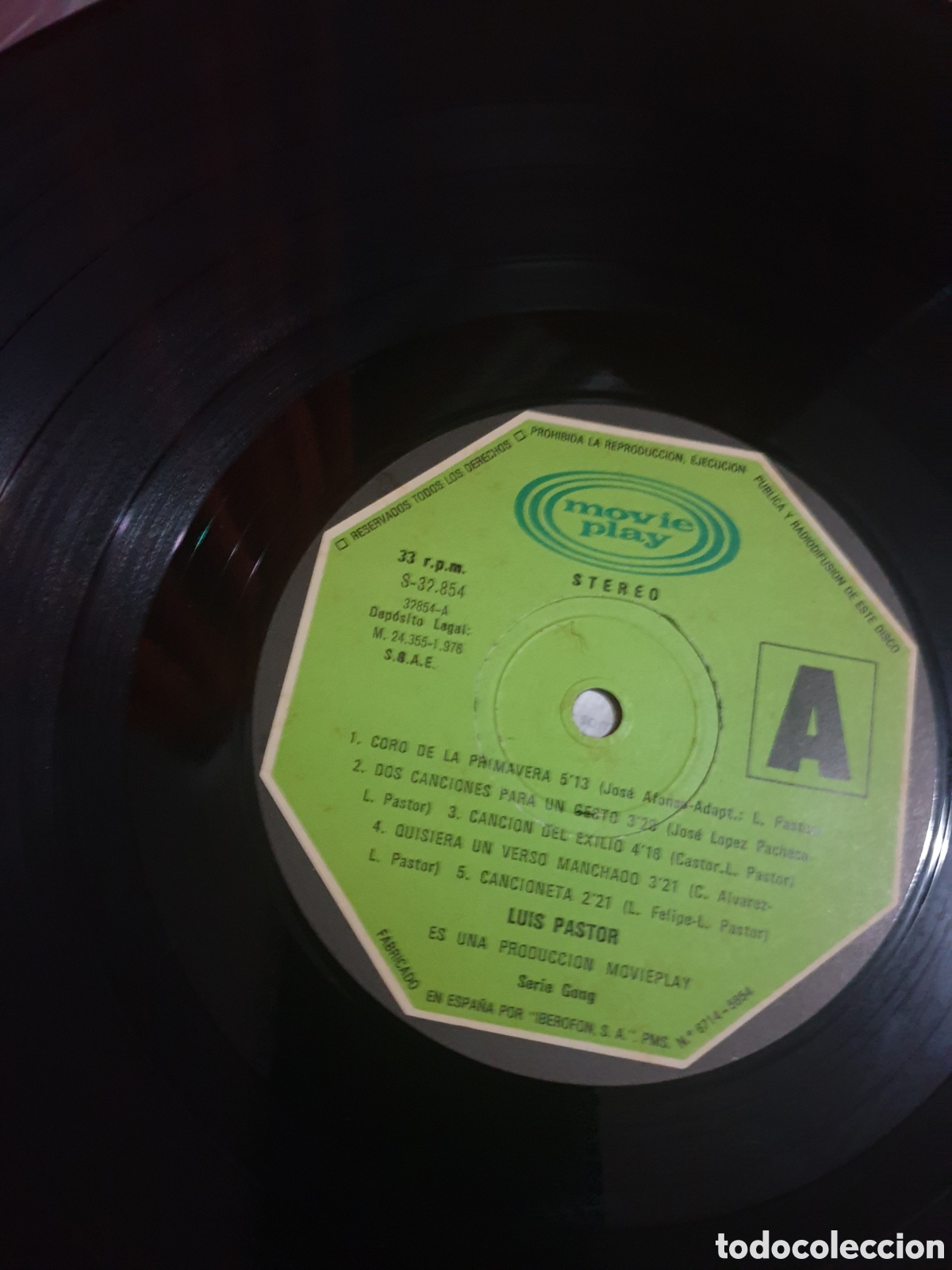 Discos de vinilo: Luis Pastor - Vallecas - Foto 3