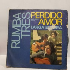 Discos de vinilo: SINGLE - RUMBA TRES - PERDIDO AMOR / LARGA ESPERA - BELTER - BARCELONA 1972