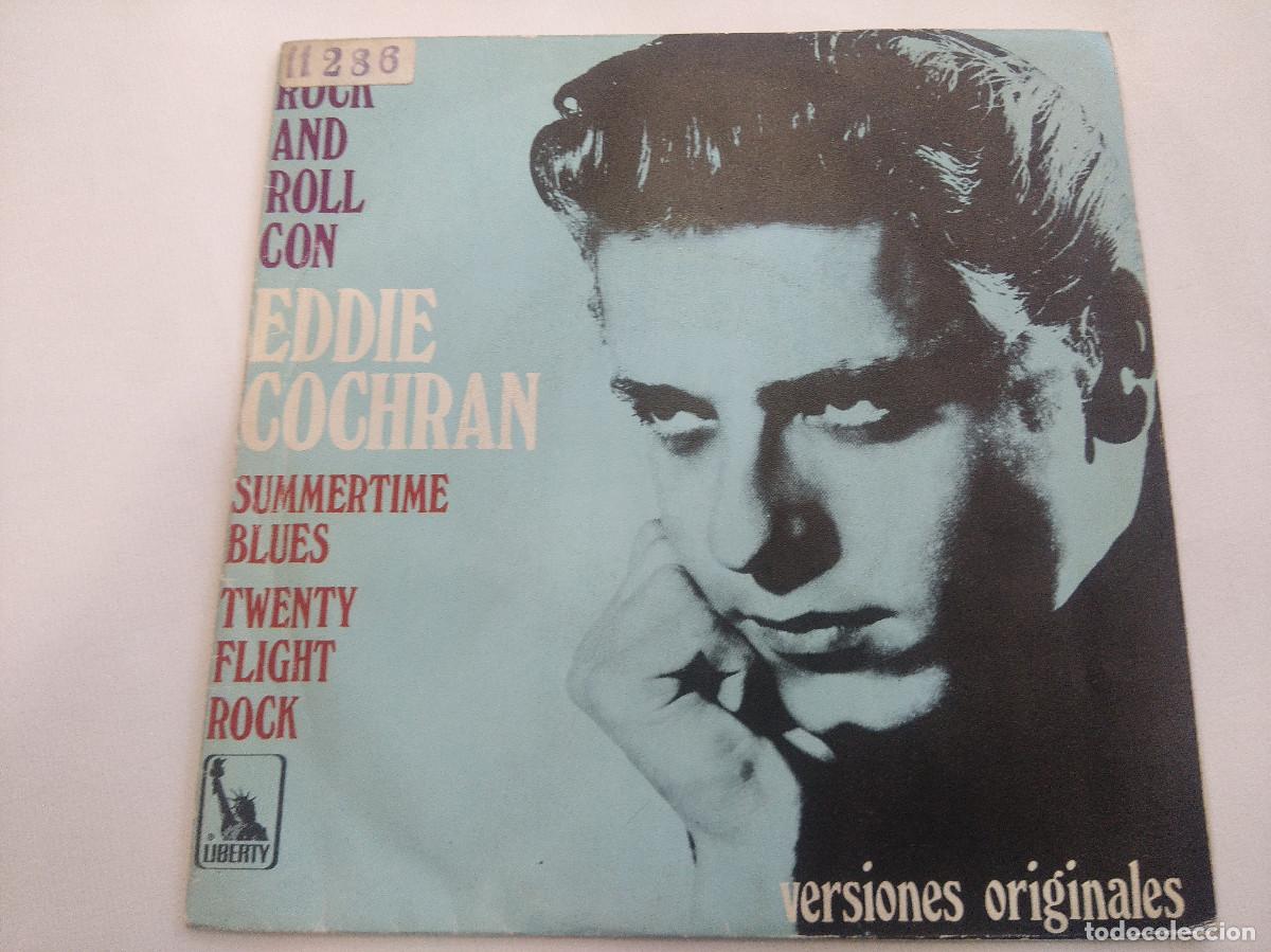 Discos de vinilo: EDDIE COCHRAN/SUMMERTIME BLUES/SINGLE. - Foto 1