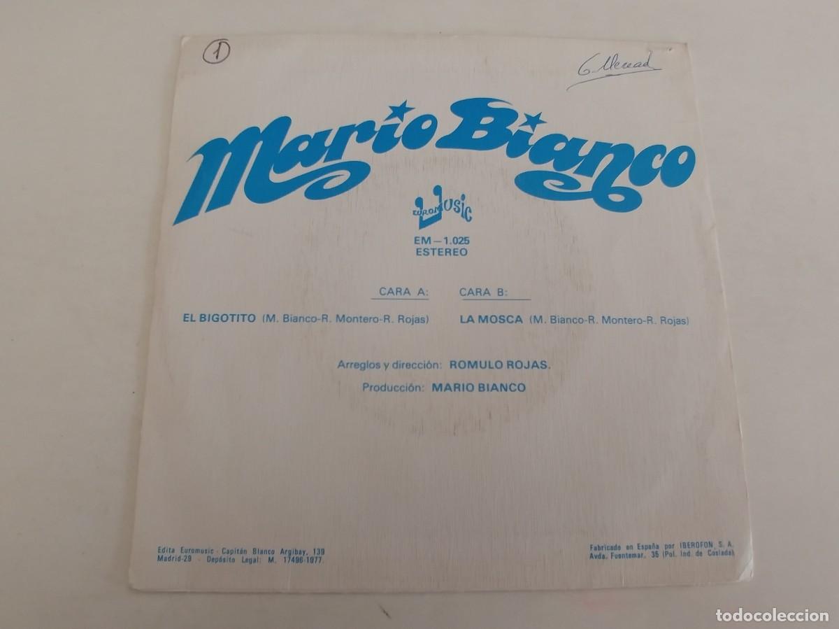 Discos de vinilo: MARIO BIANCO-SINGLE EL BIGOTITO - Foto 2