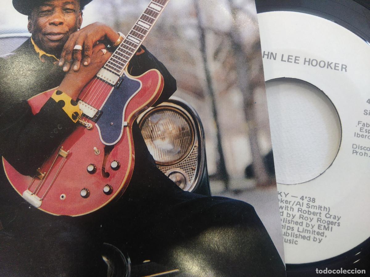 Discos de vinilo: JOHN LEE HOOKER/MR.LUCKY/SINGLE PROMOCIONAL. - Foto 2