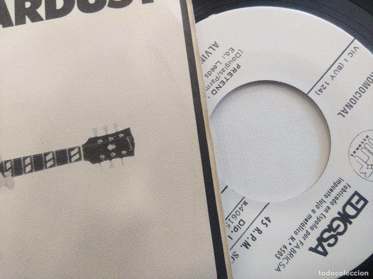 Discos de vinilo: ALVIN STARDUST/PRETEND/SINGLE PROMOCIONAL. - Foto 2
