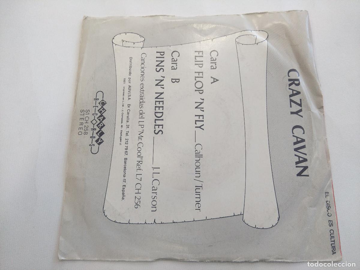 Discos de vinilo: CRAZY CAVAN/FLIP FLOP N FLY/SINGLE. - Foto 3