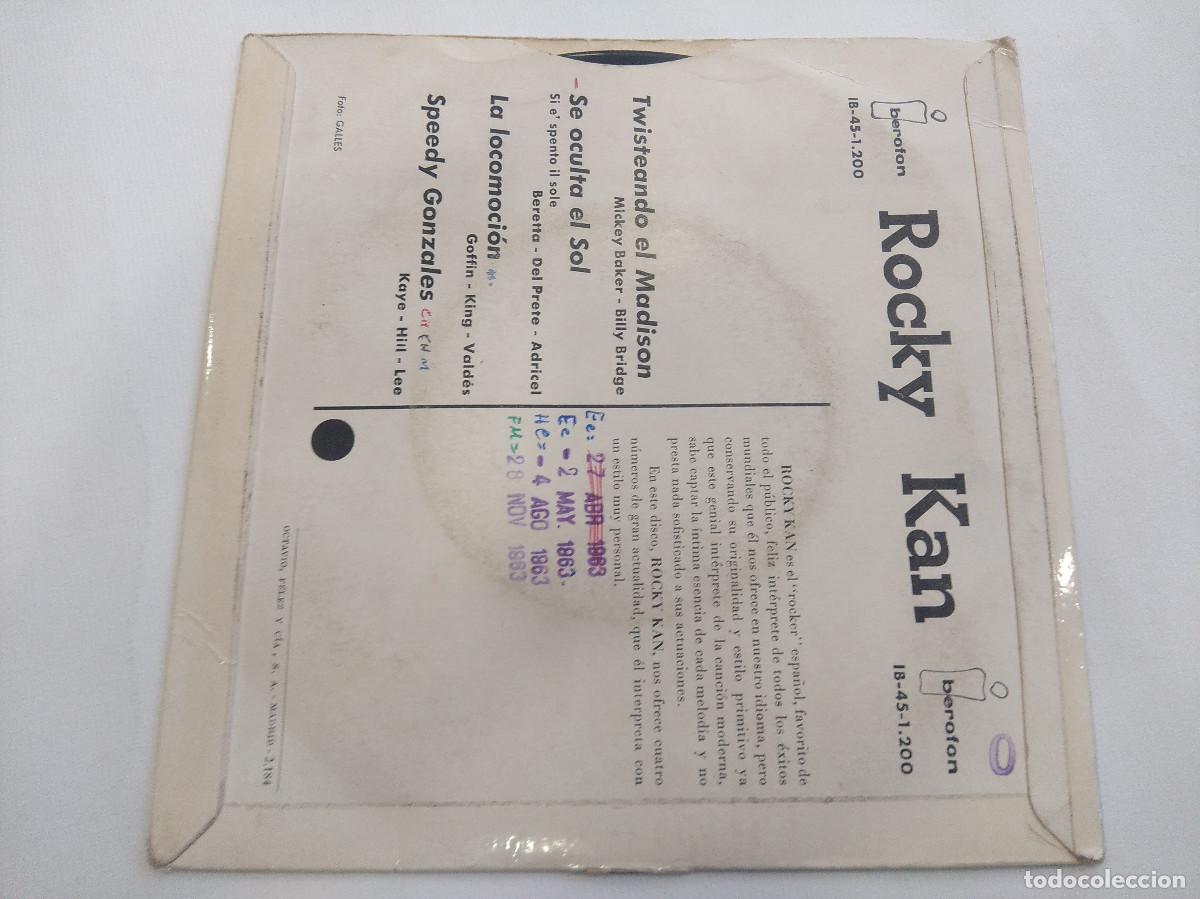 Discos de vinilo: ROCKY KAN/TWISTEANDO EL MADISON/SINGLE. - Foto 3